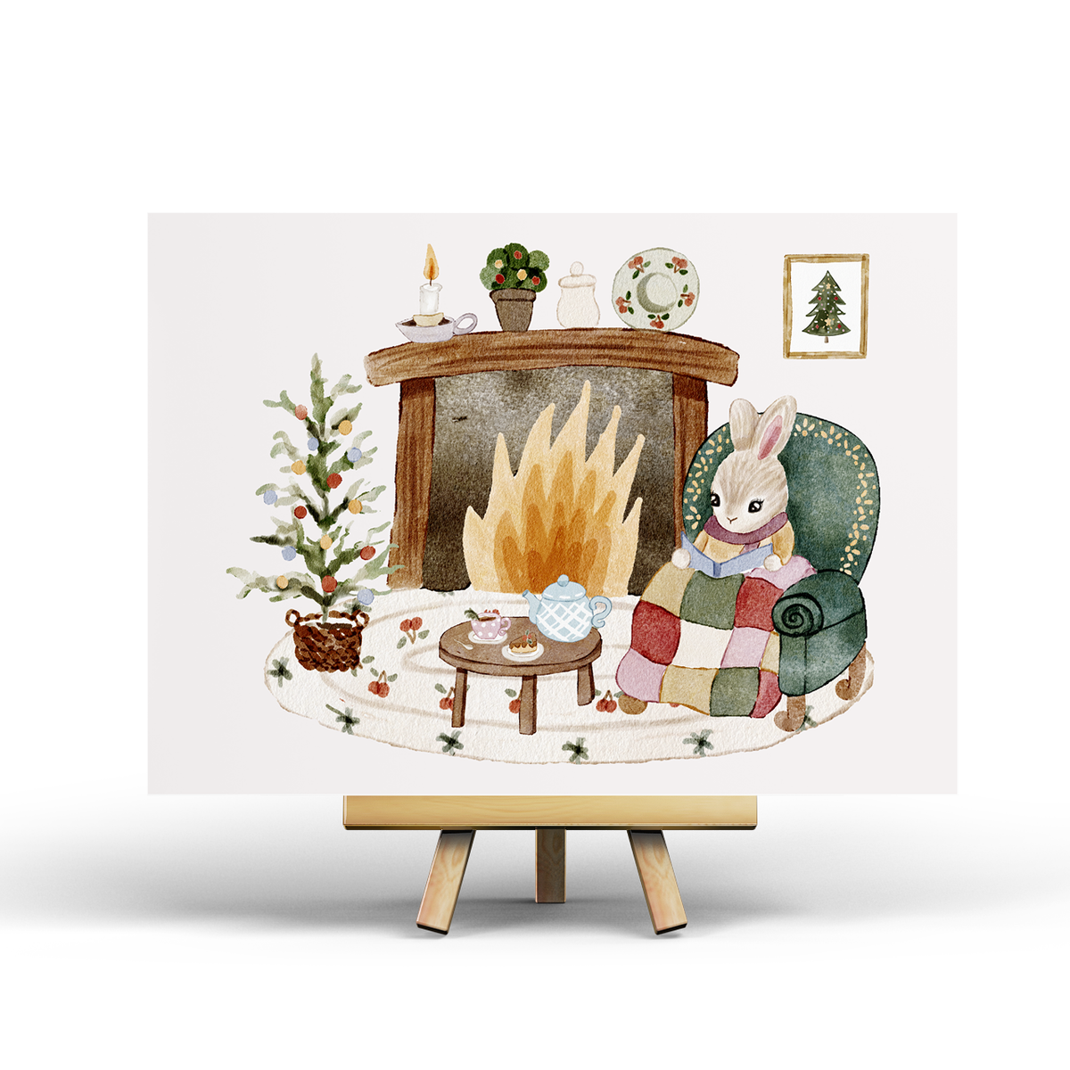 Knusse kerst - Ansichtkaart