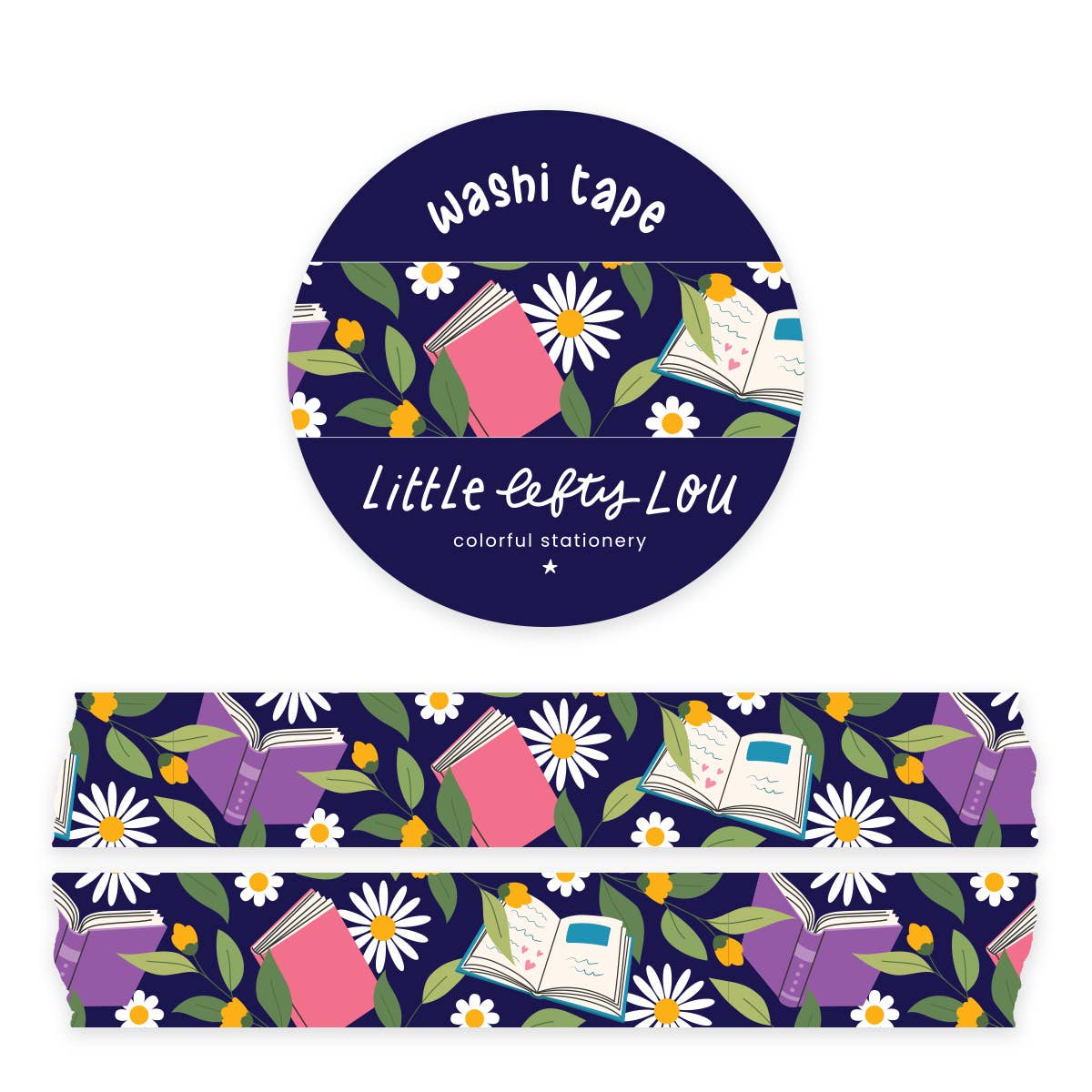 Boeken en bloemen - Washi Tape
