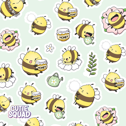 Bloemenbij | Stickervel
