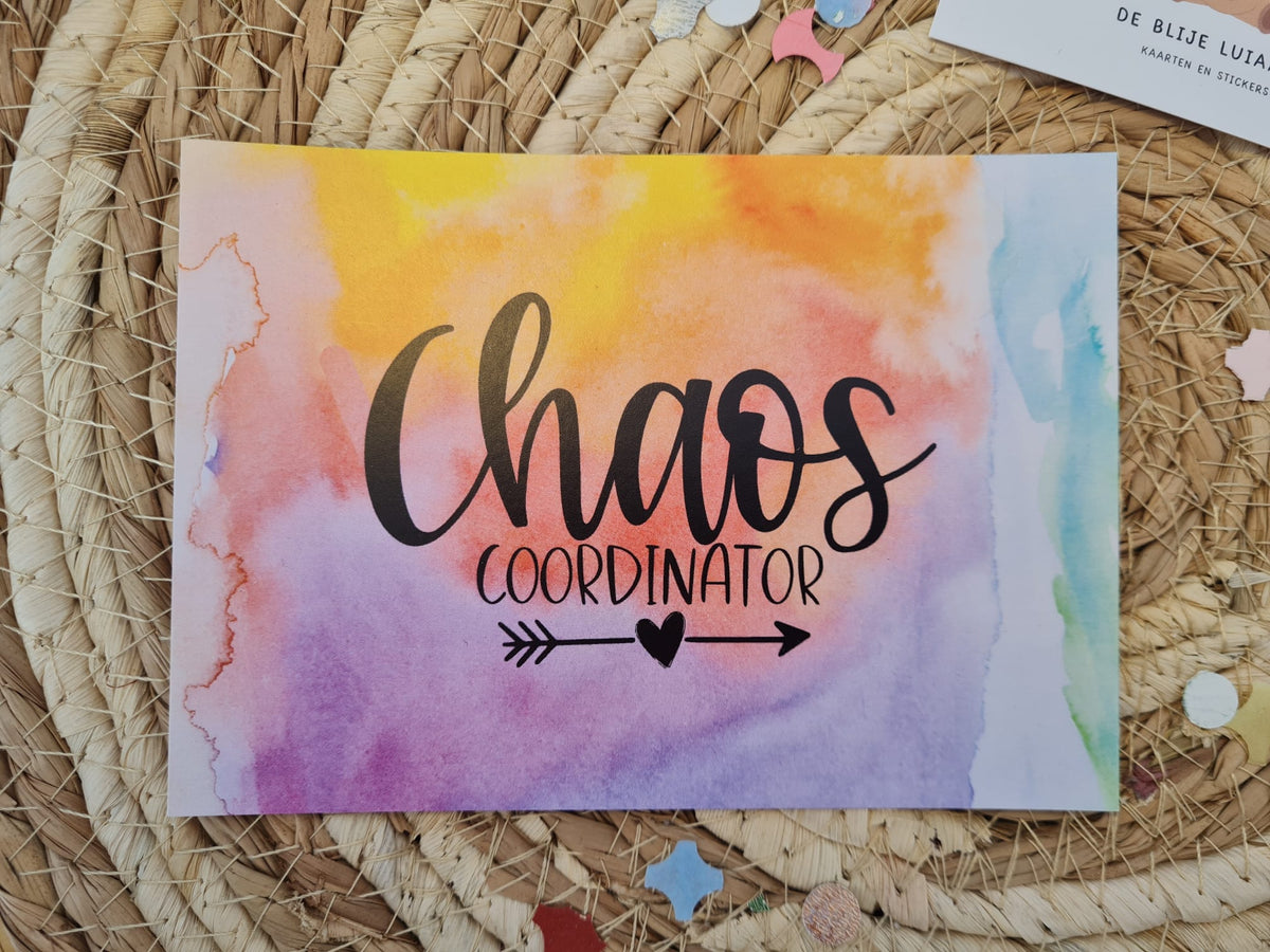'Chaos coordinator' - Ouderschap Ansichtkaart