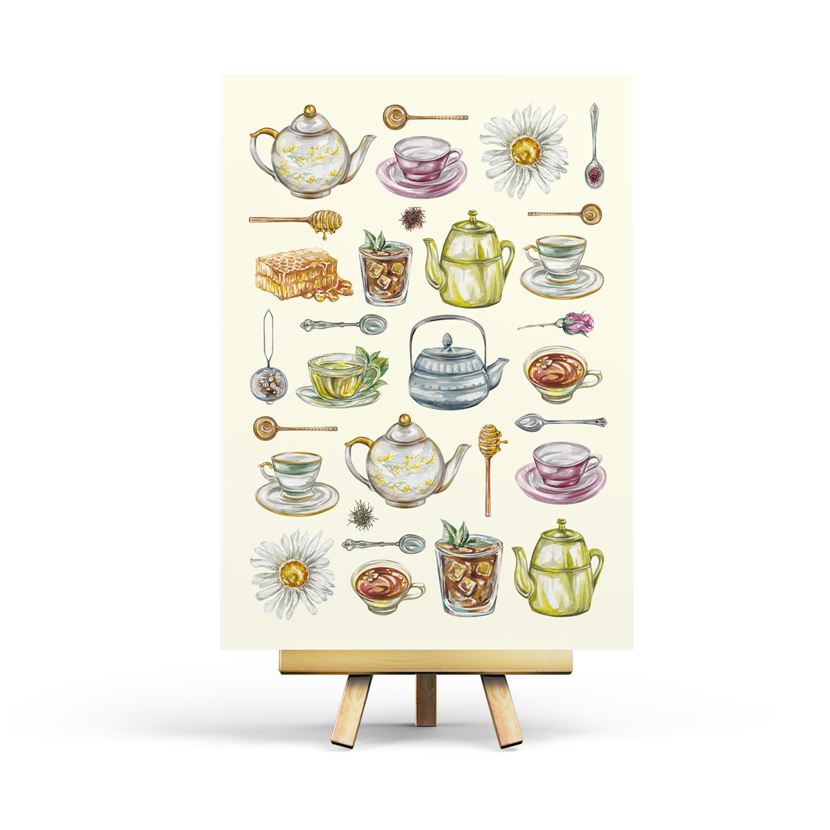 Tea Time - ansichtkaart A6