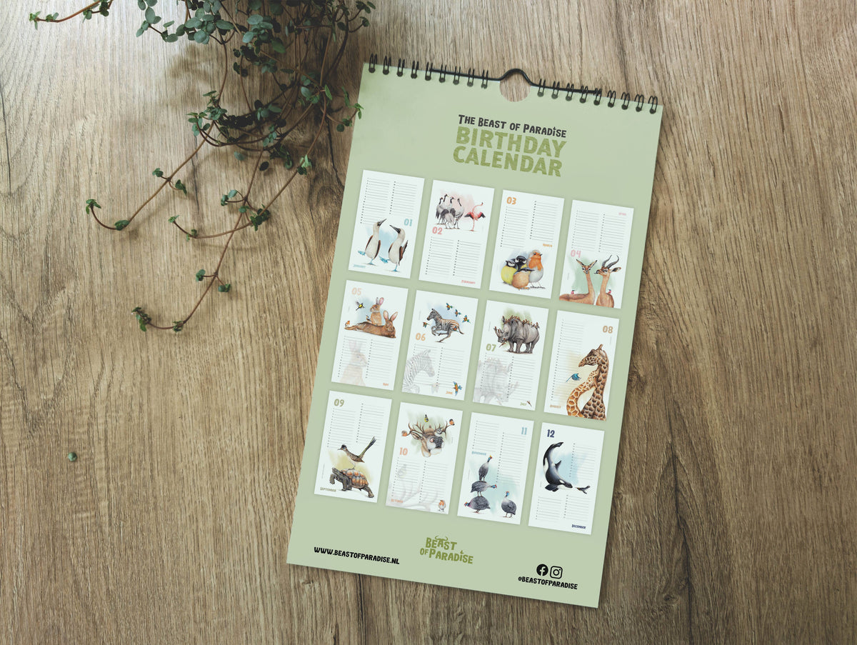 Dieren - Verjaardagskalender