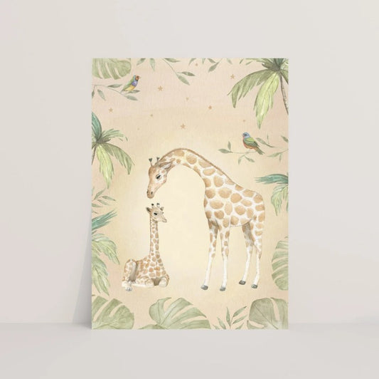 Giraffen tropisch - Ansichtkaart