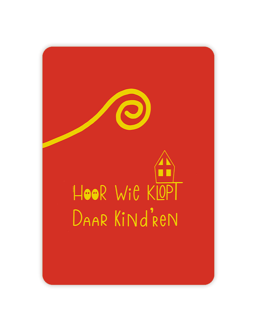 'Hoor wie klopt daar kind’ren’ – Sinterklaas Ansichtkaart