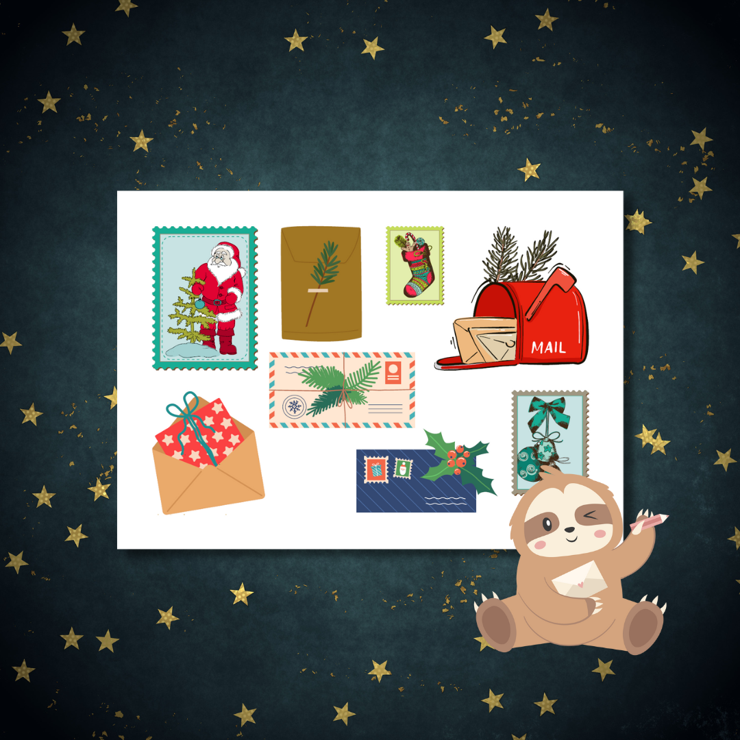 Postzegels – Kerst Ansichtkaart