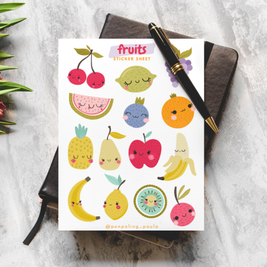 Fruit - Stickervelletje