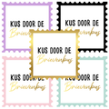 'Kus door de Brievenbus' - Set van 10 Stickers