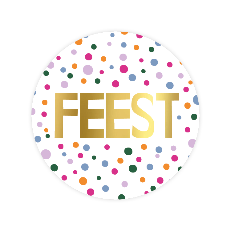 'Feest' - Set van 10 Stickers
