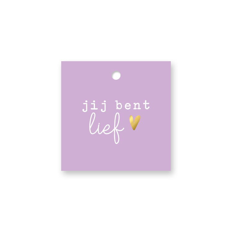 'Jij bent lief' - Cadeaulabel
