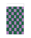 Geblokt Paars  Groen - 5 Zakjes 12x19cm