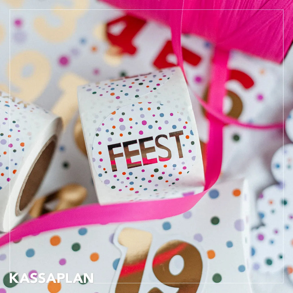 'Feest' - Set van 10 Stickers