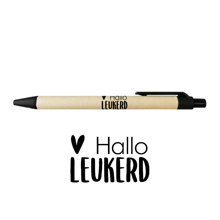 'Hallo leukerd' - Pen