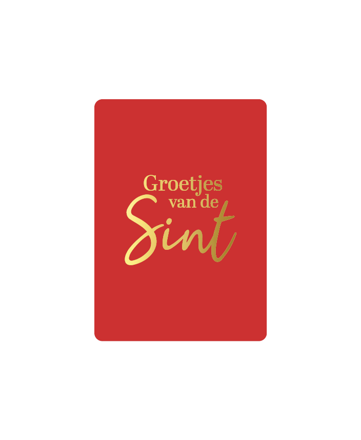 'Groetjes van de Sint' - Cadeaukaartje