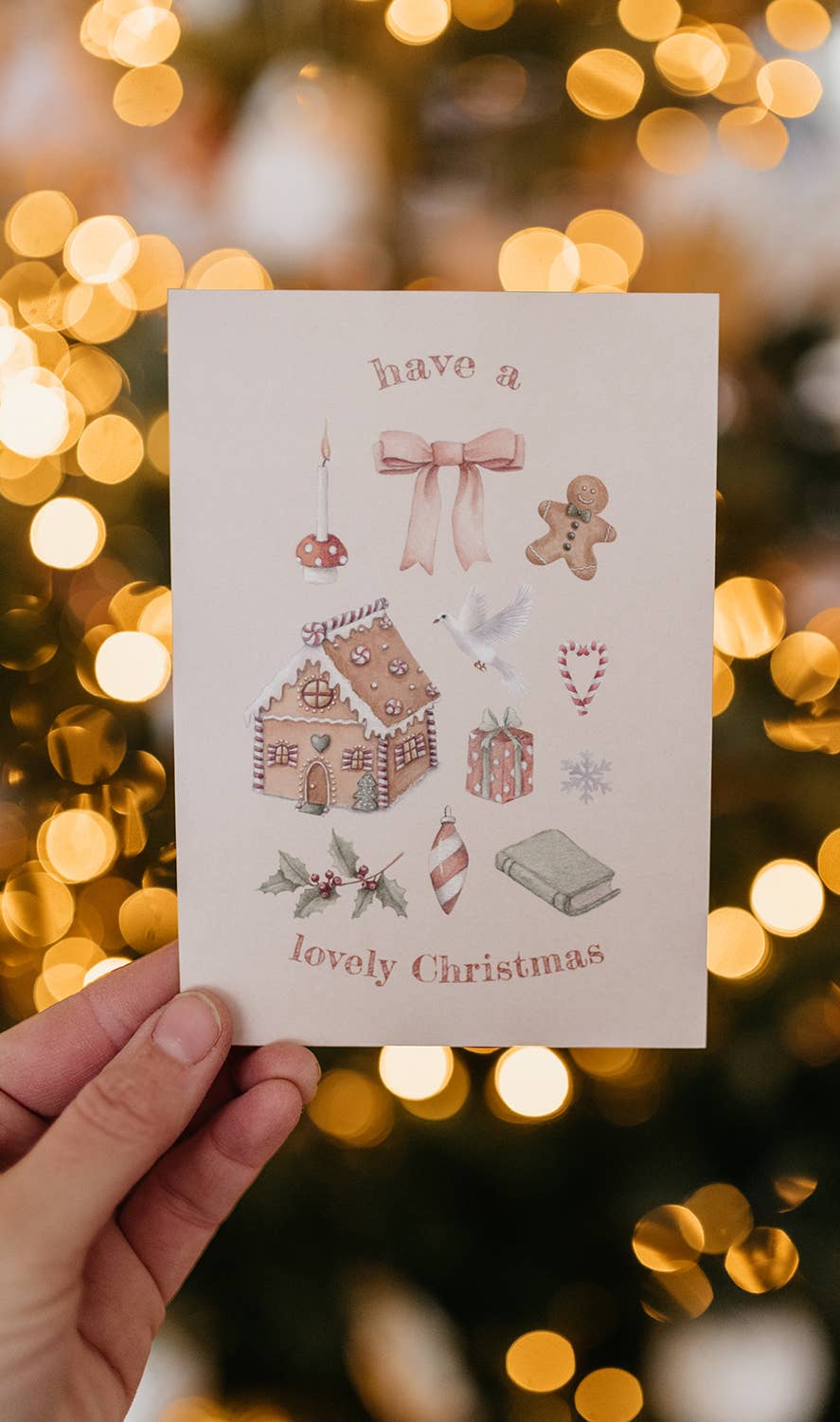 Lovely Christmas - Ansichtkaart
