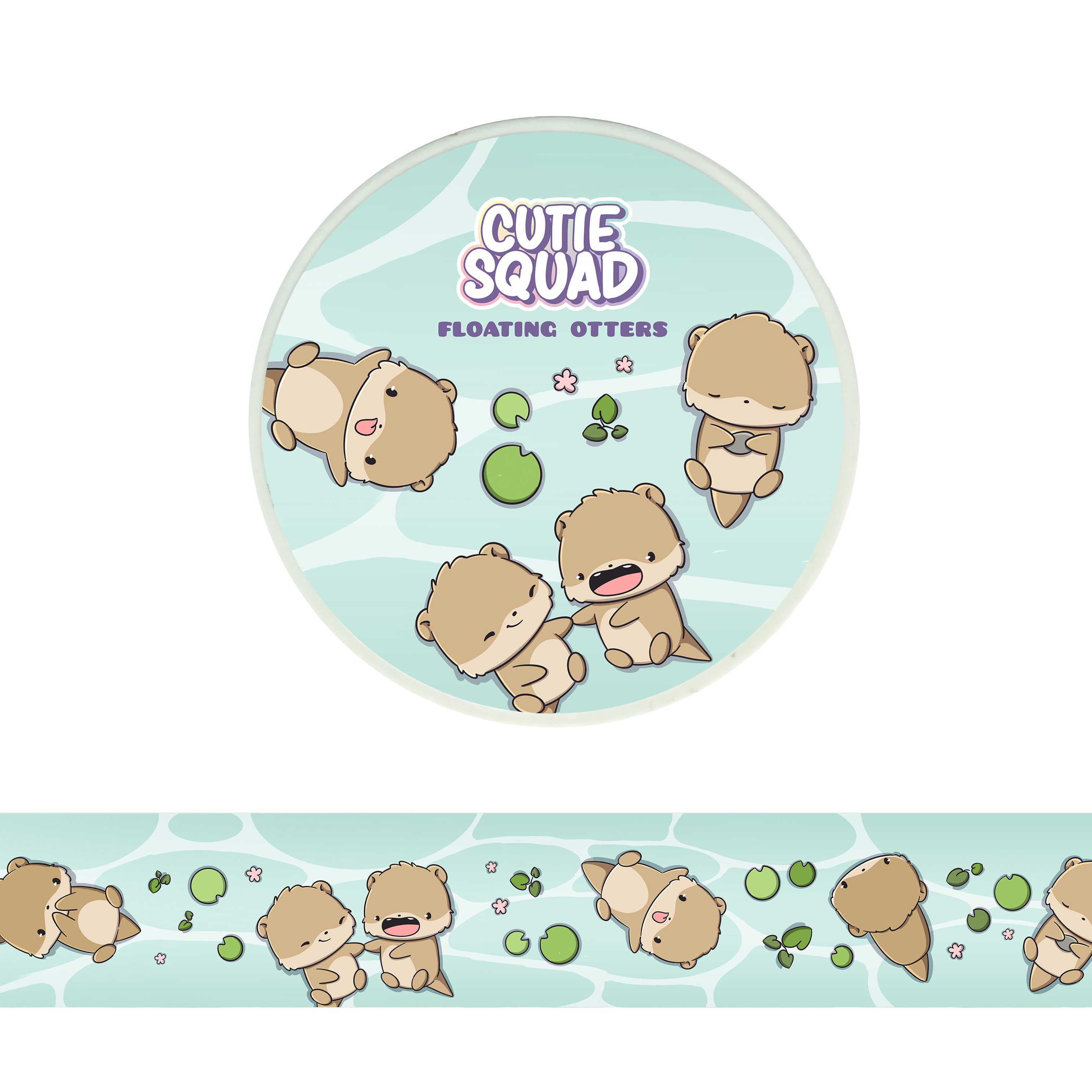 Otters – Schattige Otter washi-tape 10 m