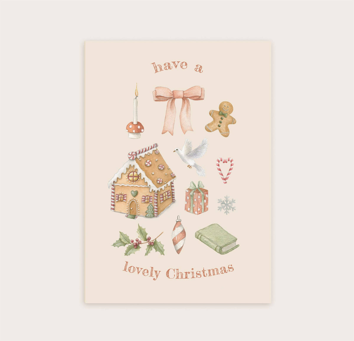 Lovely Christmas - Ansichtkaart