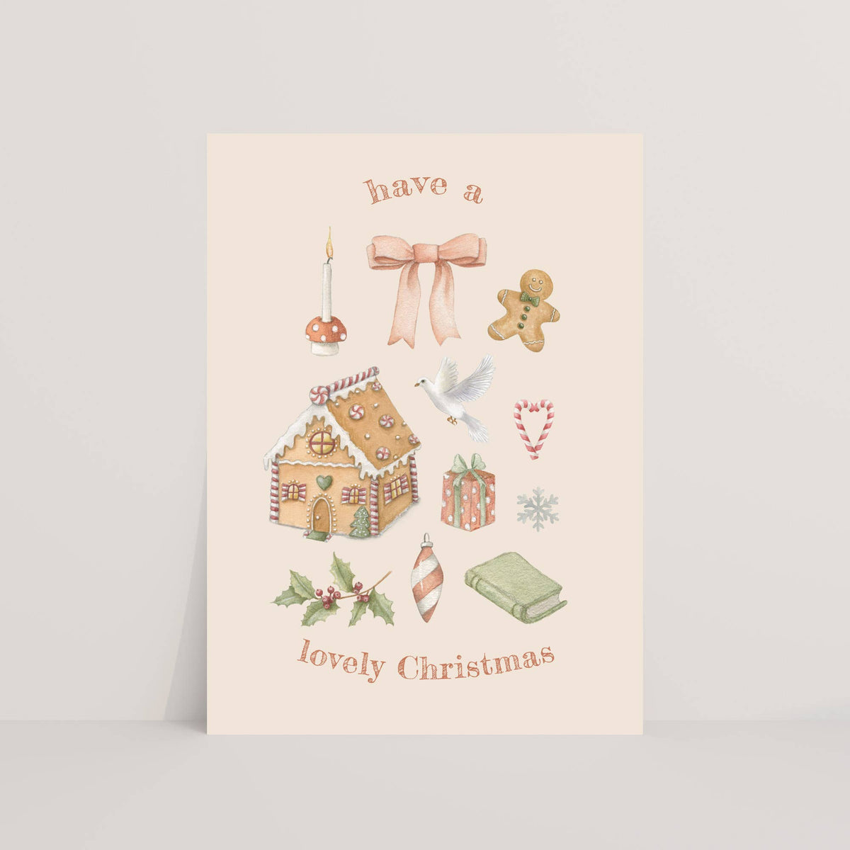 Lovely Christmas - Ansichtkaart