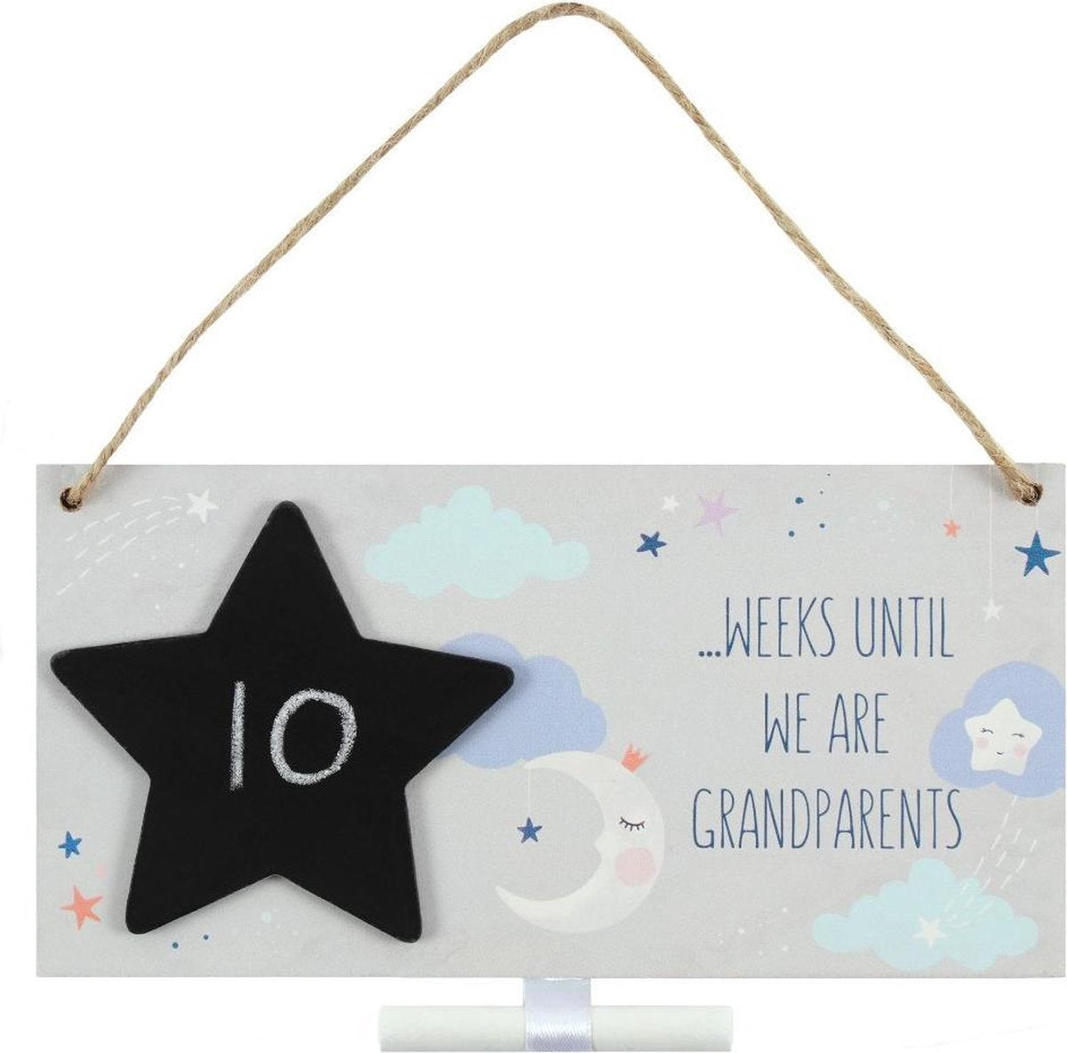 '... weeks until we are grandparents' - Krijtbordje Aftellen