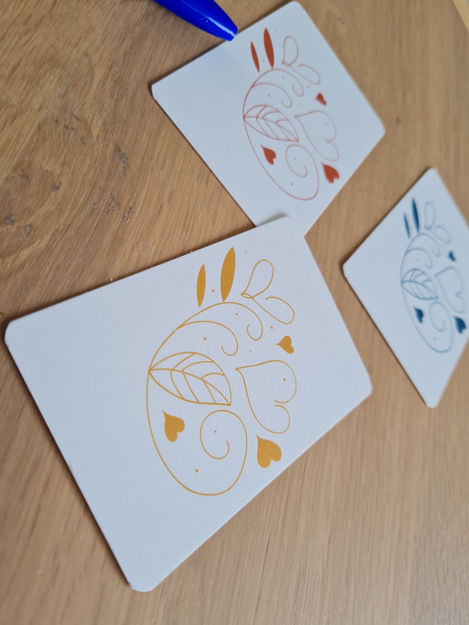 Sierlijke figuren - Set Minikaartjes