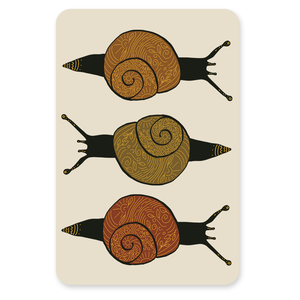 Slakken – Ansichtkaart