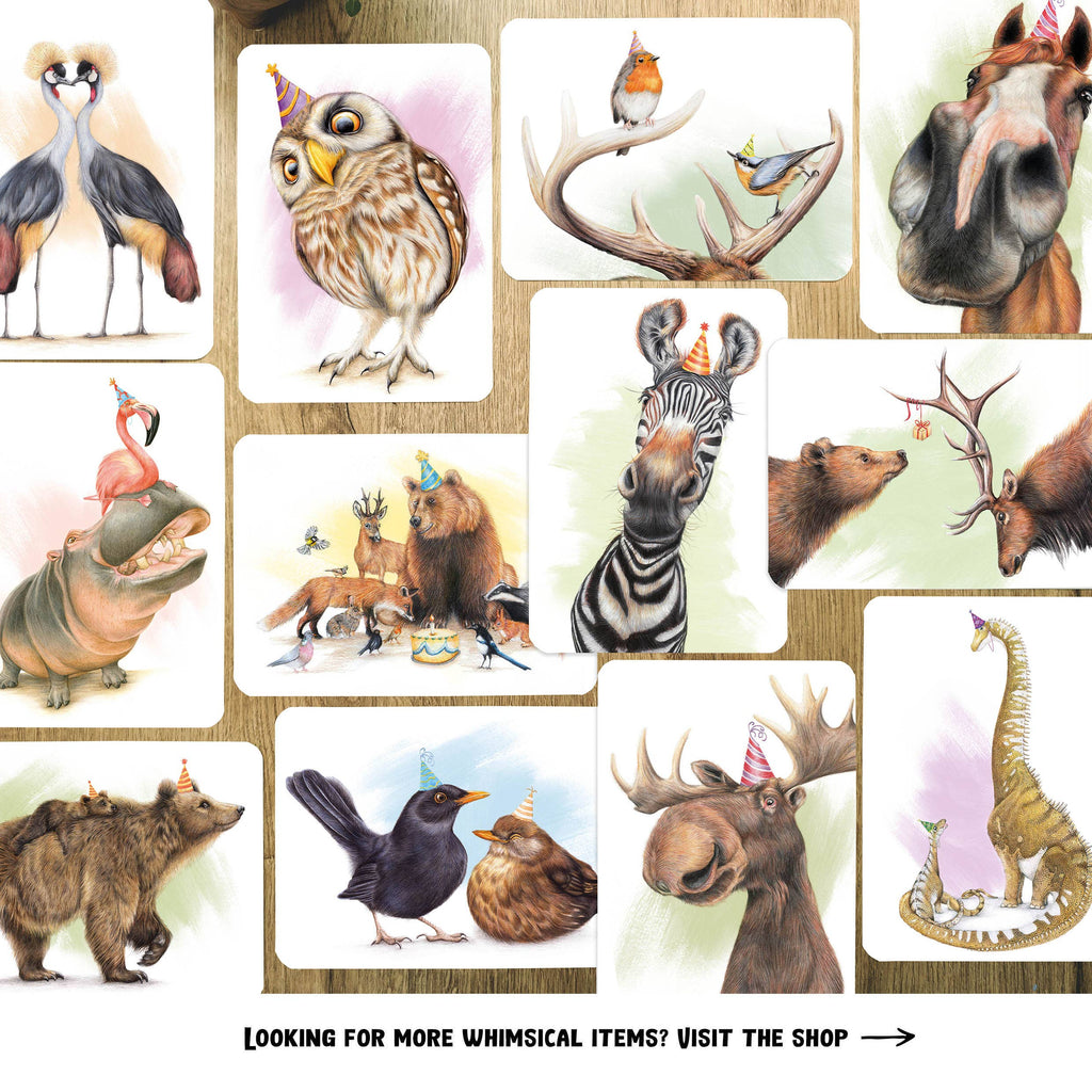 Kleine Uil Jarig - Ansichtkaart