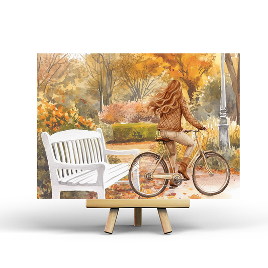 Herfst Fietstocht - Ansichtkaart