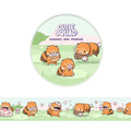 Sakura Rode Panda – Schattige Rode Panda washi-tape 10 m