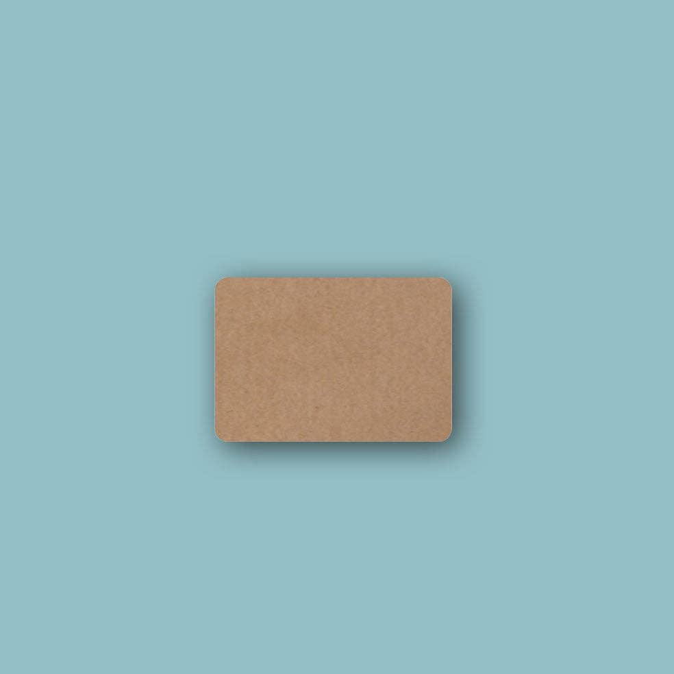 Blanco Kraft Rechthoekig - 10 Stickers