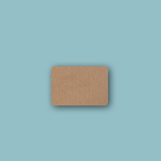 Blanco Kraft Rechthoekig - 10 Stickers