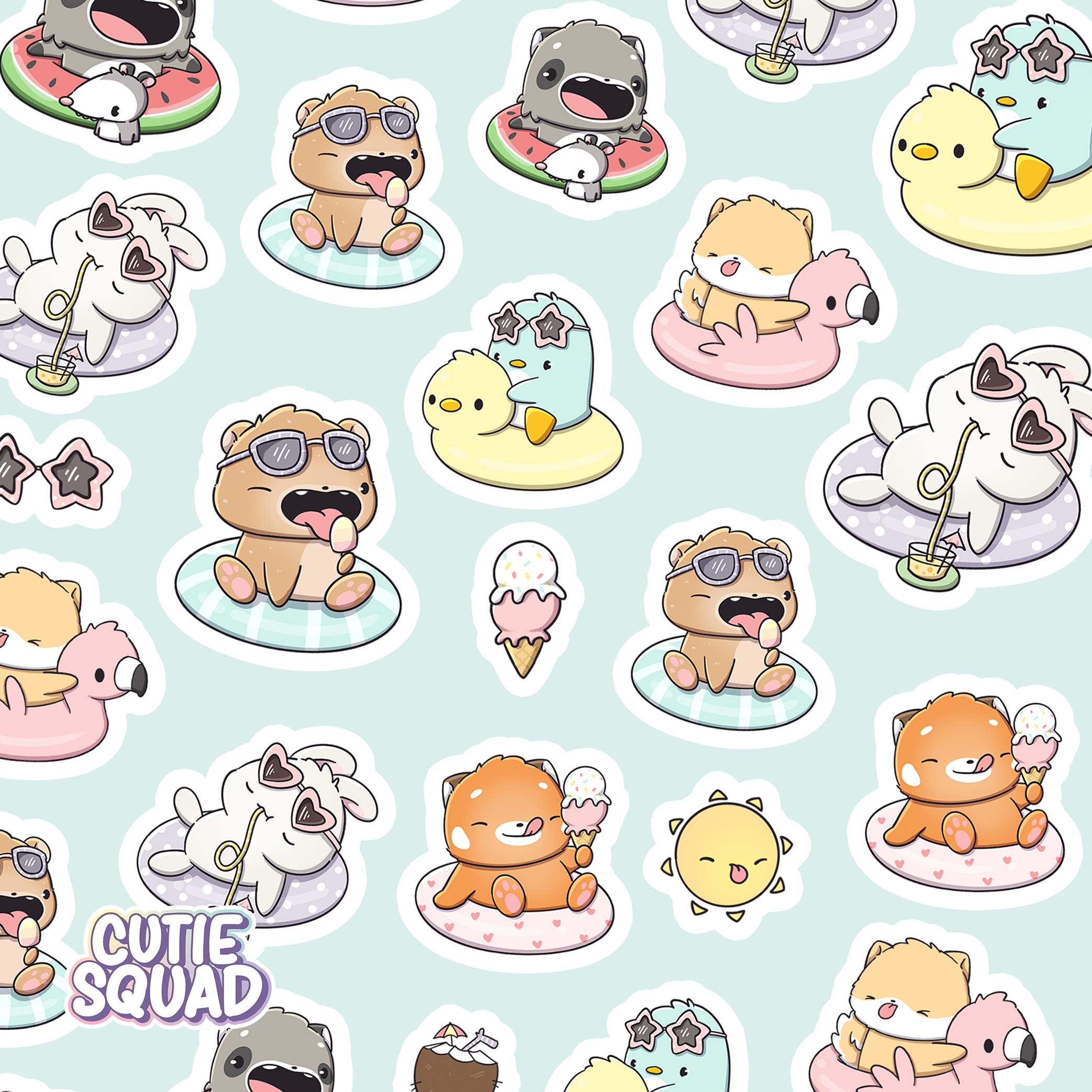 Zomerse sferen | Stickervel