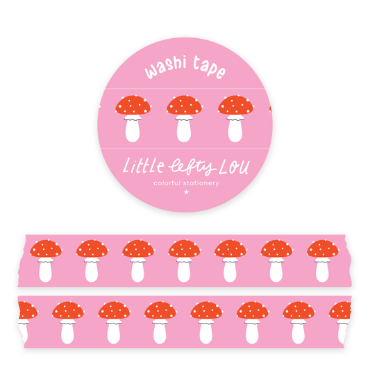 Roze Paddestoelen - Washi Tape