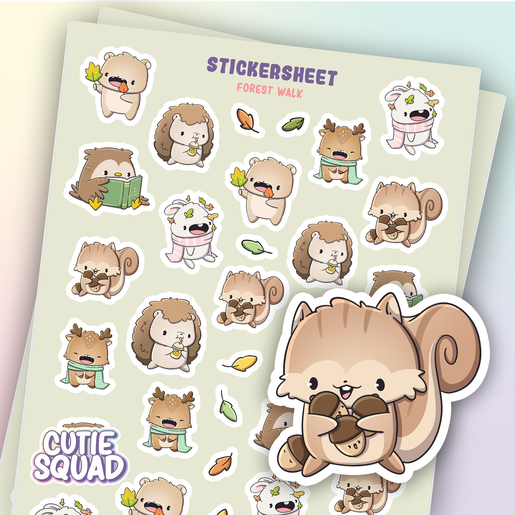 Bosvrienden | Stickervel