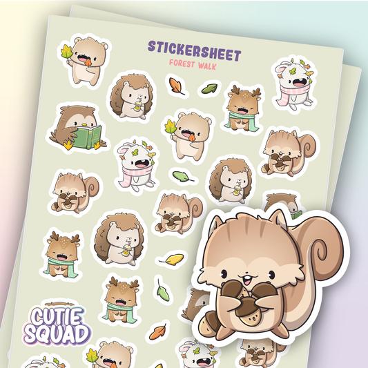 Bosvrienden | Stickervel
