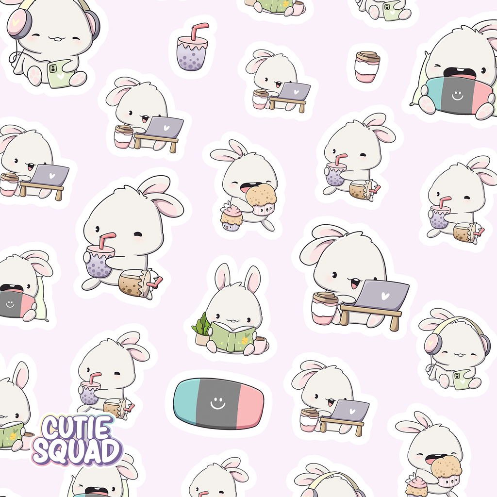 Knus Konijntje | Stickervel
