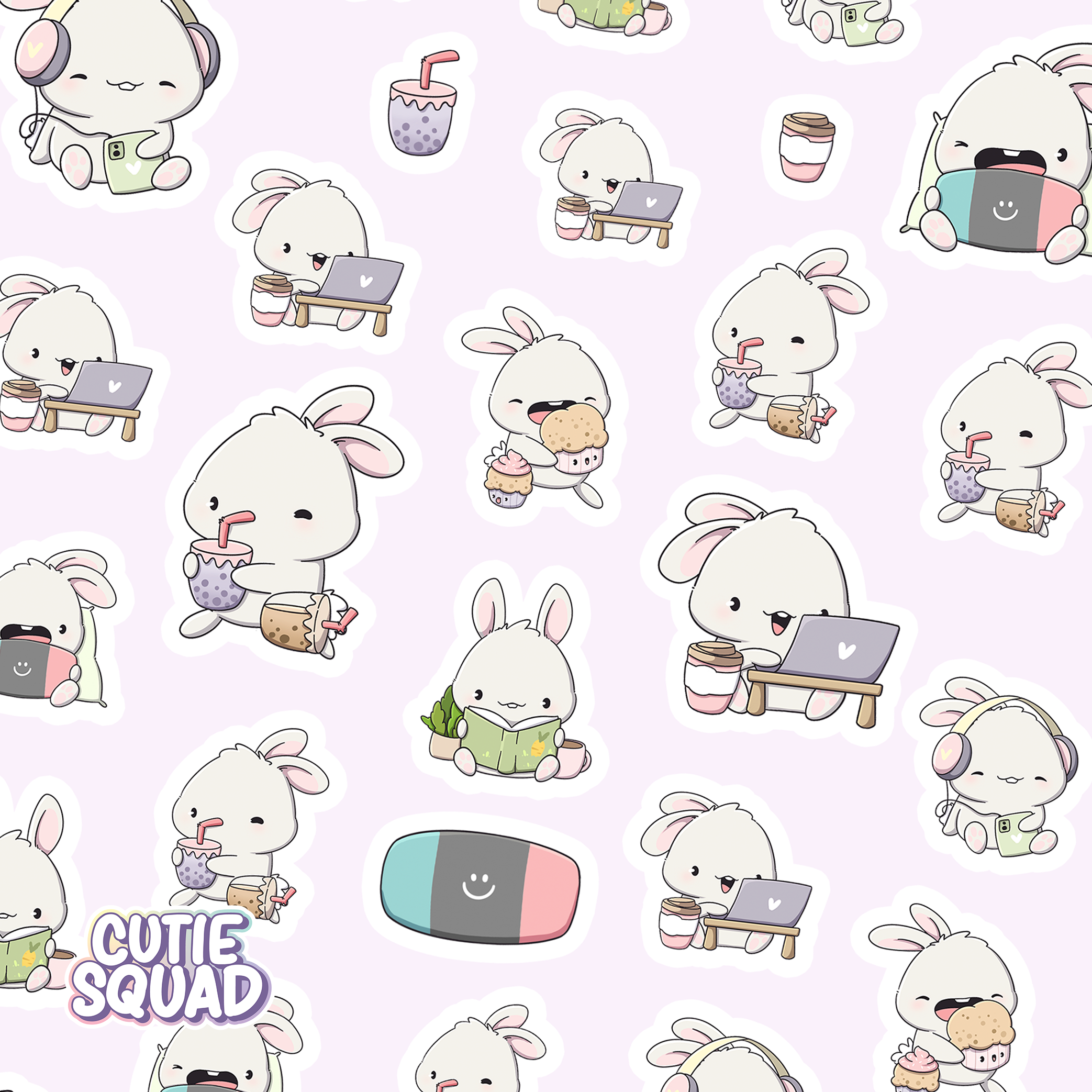 Knus Konijntje | Stickervel