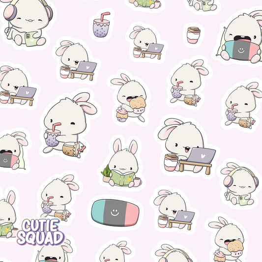 Knus Konijntje | Stickervel