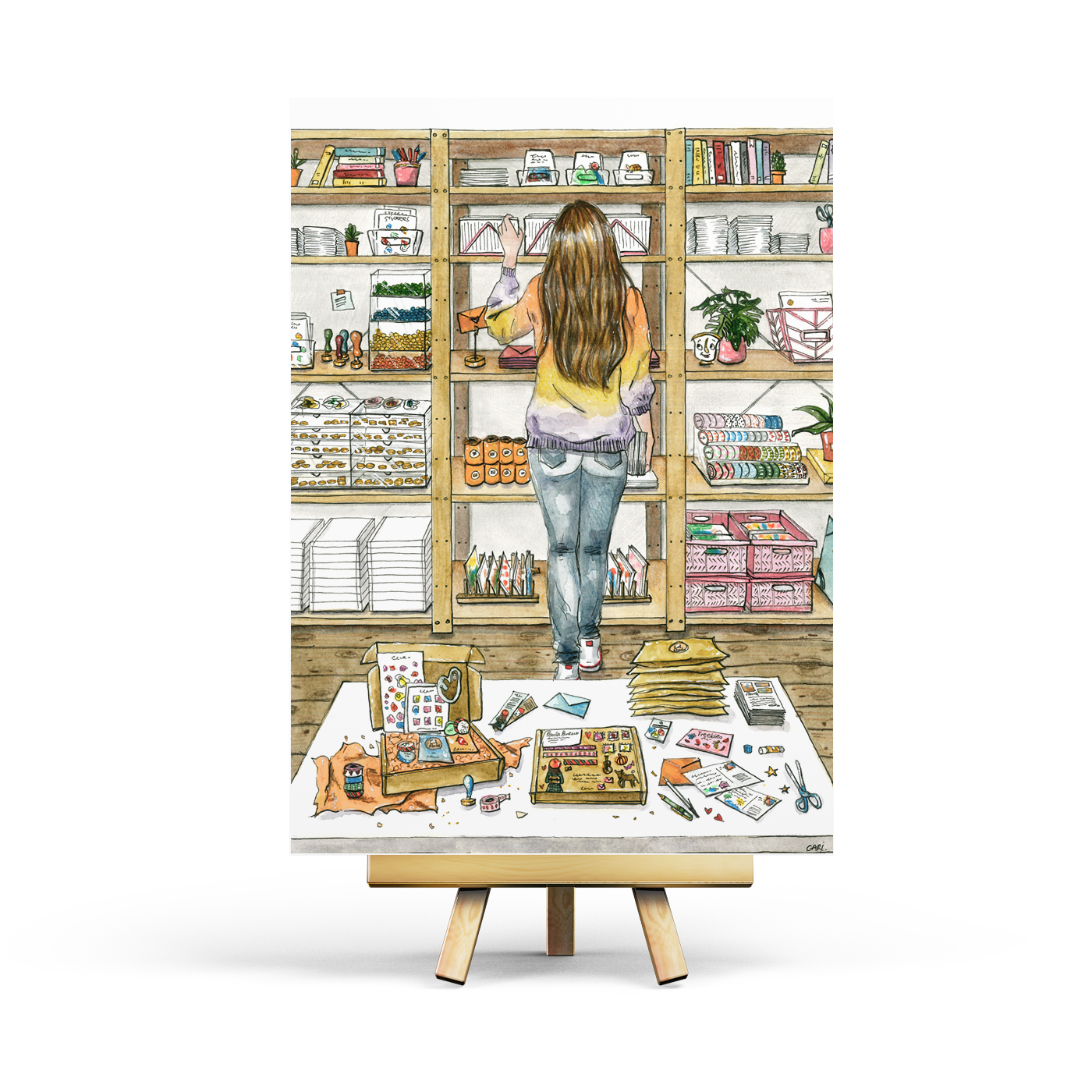 Kantoorboekhandel - Ansichtkaart