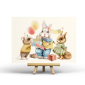 Dierenfeest - Ansichtkaart