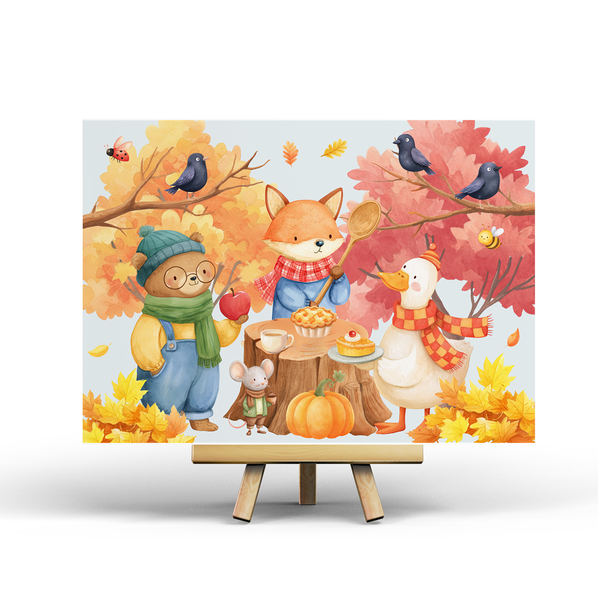 Herfstwezens - ansichtkaart