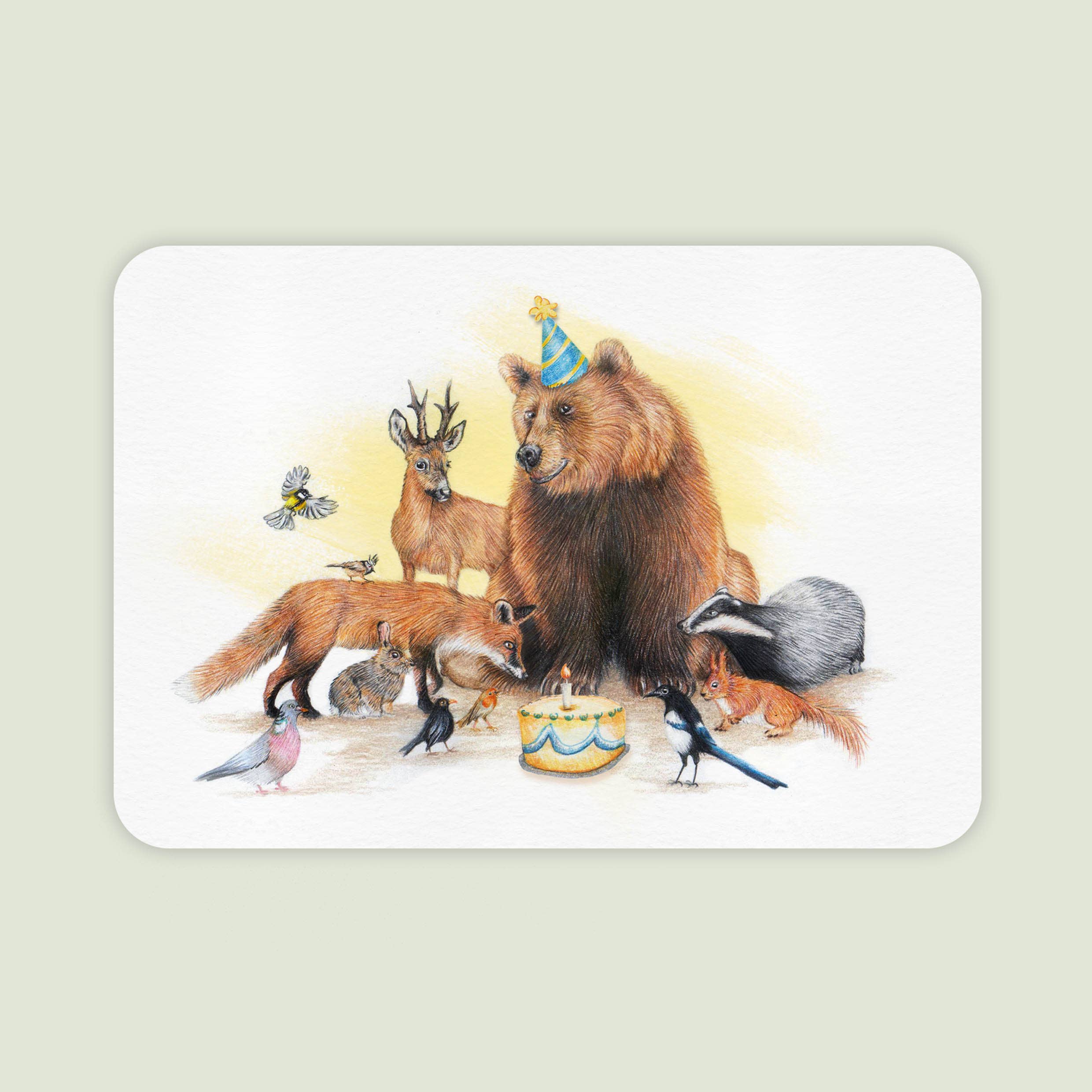 Berenfeest - Ansichtkaart