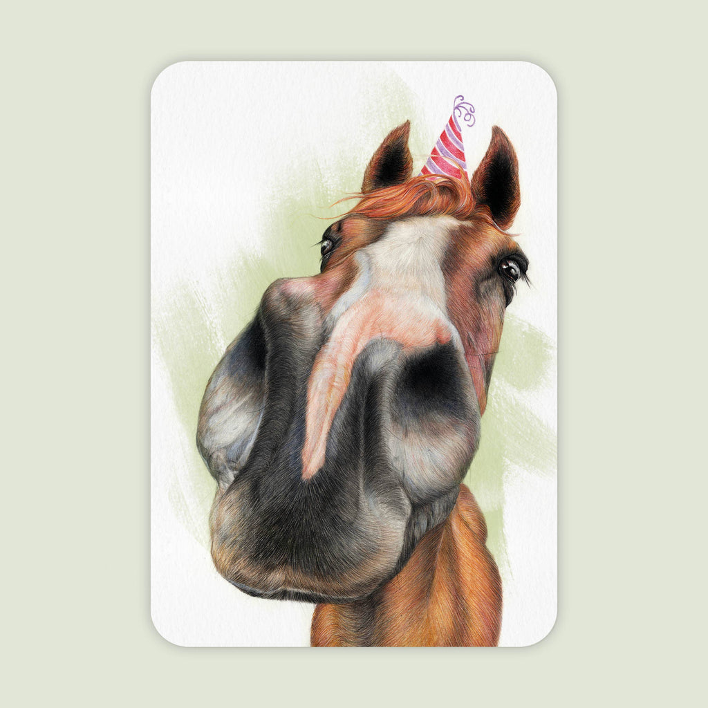 Paard Jarig - Ansichtkaart