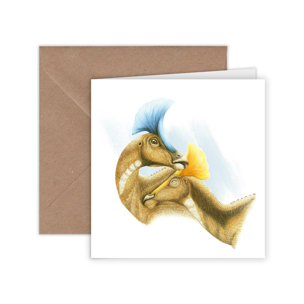 Dinosauriërs - Wenskaart met envelop