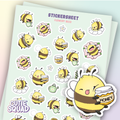 Bloemenbij | Stickervel