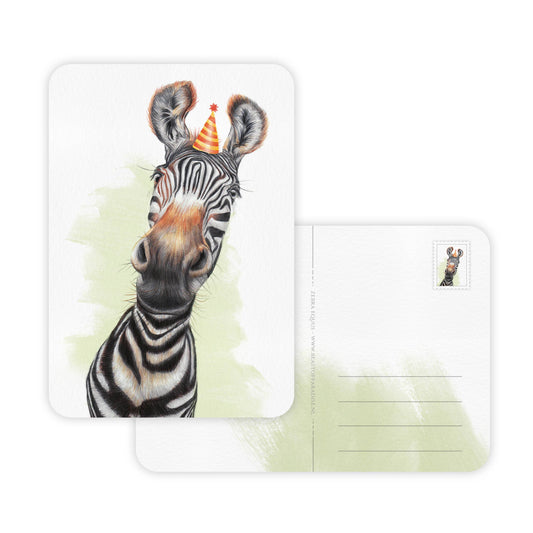 Zebra Jarig - Ansichtkaart