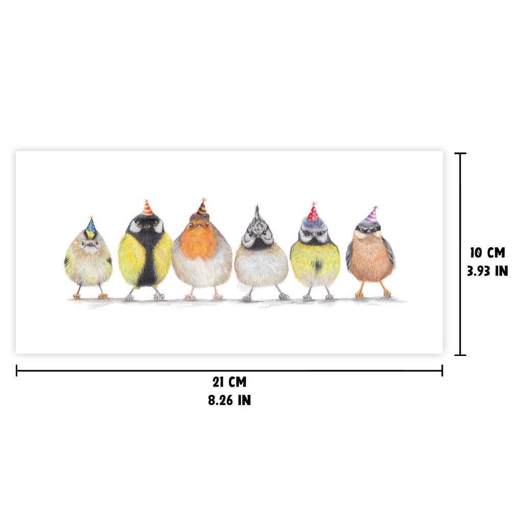 Europese Vogels Feest - Wenskaart met envelop
