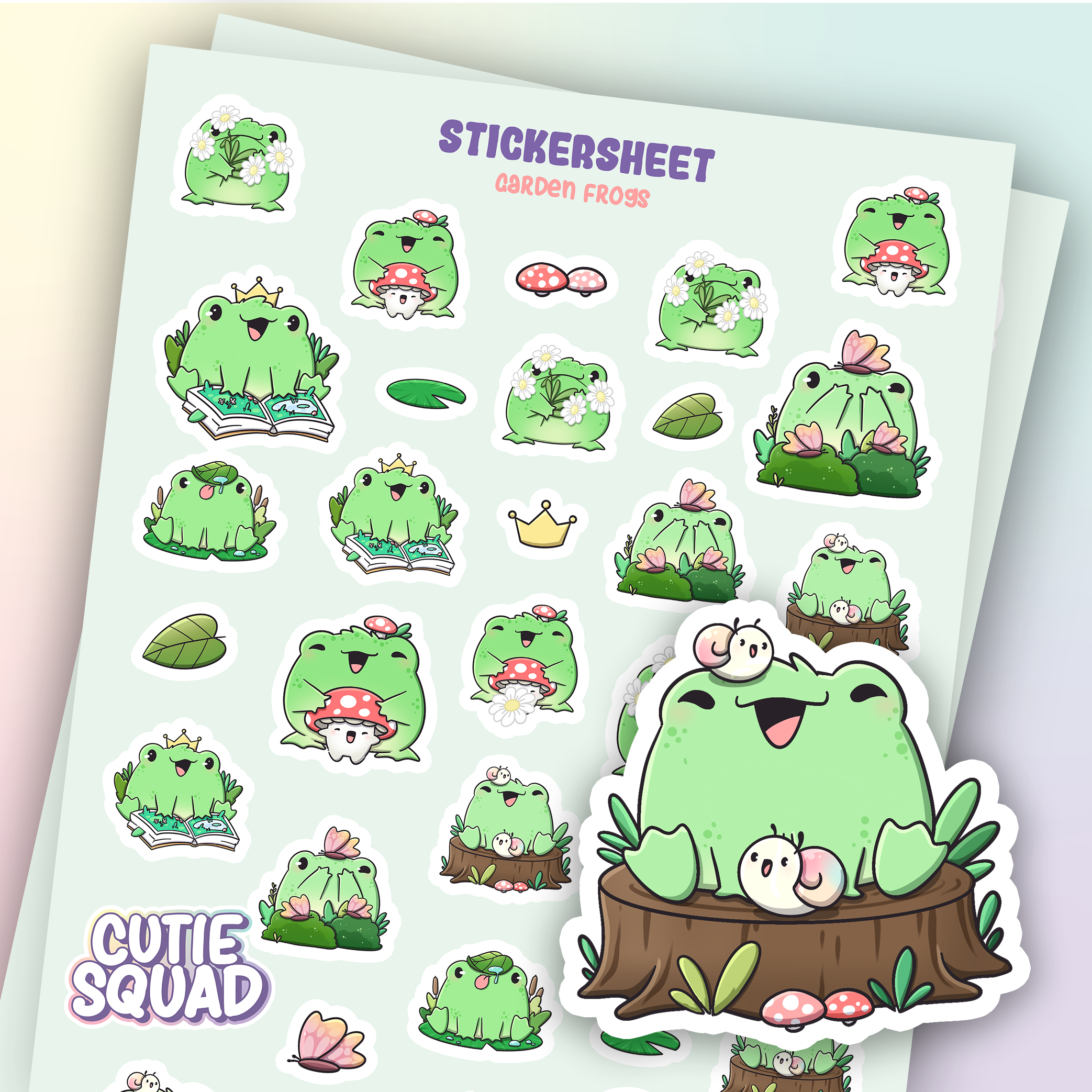 Tuinkikkers | Stickervellen