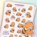 Sakura Rode Panda | Stickervel