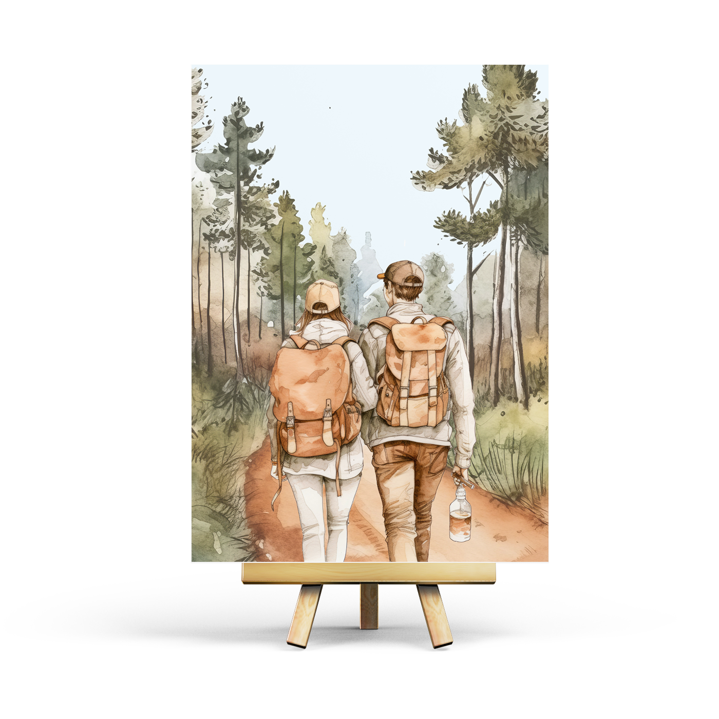 Wandelen Samen - Ansichtkaart