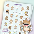 Vis-otters | Stickervel