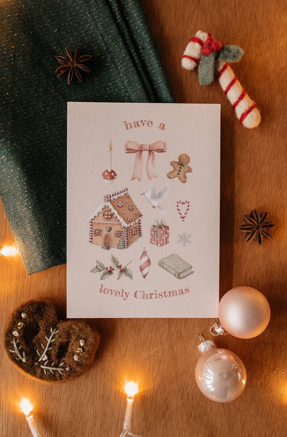 Lovely Christmas - Ansichtkaart